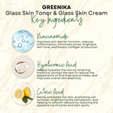 Greenika 100ML Glass Skin Toner + 30G Glass Skin Moisturizing Cream