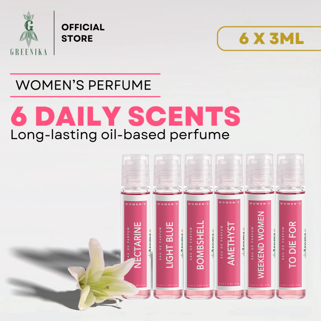AROMA DE GREENIKA 6 Days Scents Trial Pack for Her
