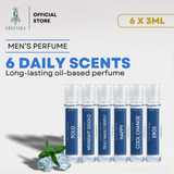 AROMA DE GREENIKA 6 Days Scents Trial Pack for Him