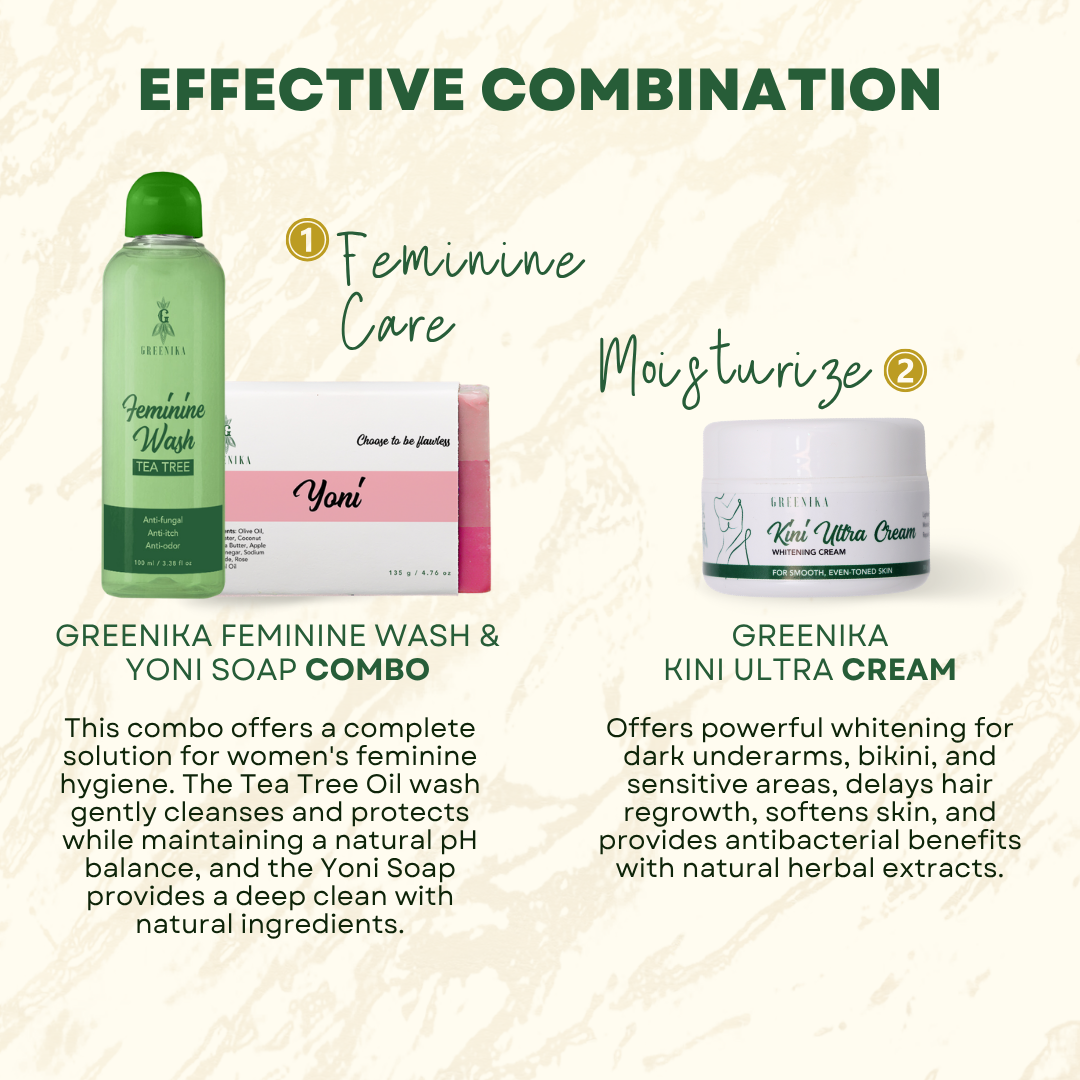 Greenika Feminine Wash + Yoni Soap Combo