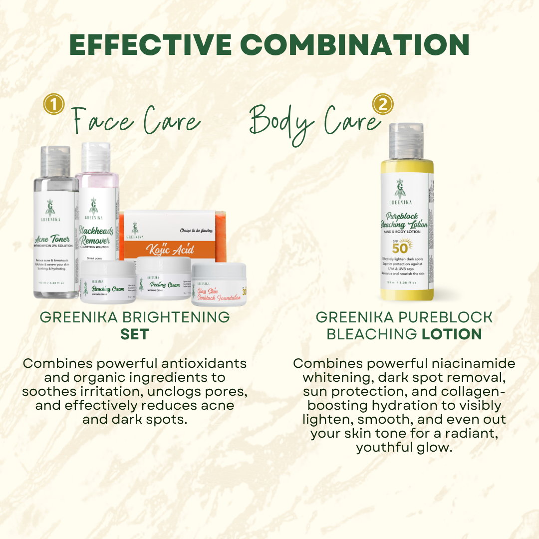 Greenika Brightening Skin Care Set Local Obagi Set