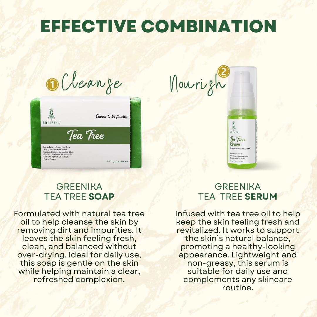 Greenika Tea Tree Combo Face Serum & Soap