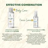 Greenika Face Sunblock Gel Facial Sunscreen with SPF45