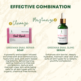 Greenika Moisturizing Snail Slime Face Serum 15mL