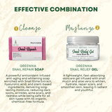 Greenika Snail Relief Gel with Soothing Aloe Vera Gel Extract
