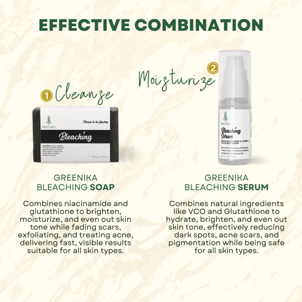 Greenika Bleaching Soap & Bleaching Serum Duo