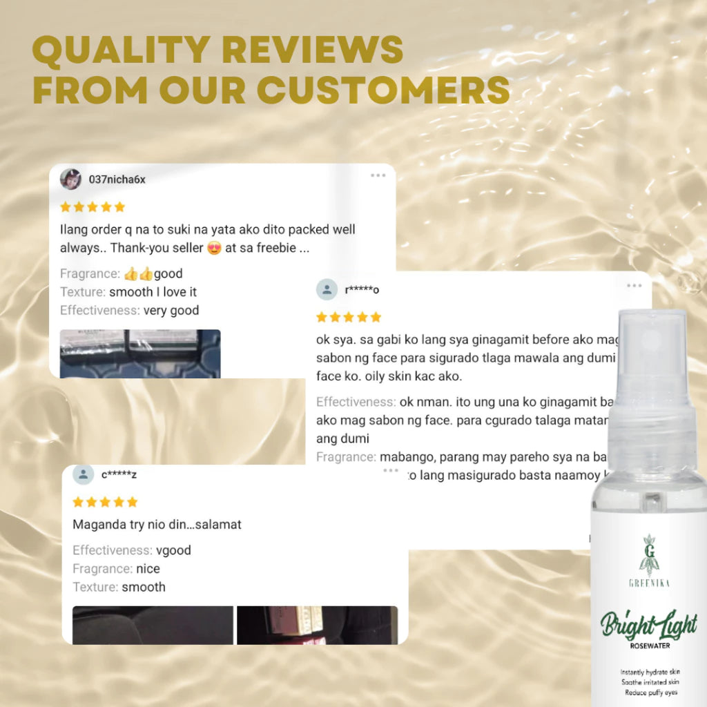 Greenika 60ML Natural Rose Water Facial Mist Spray