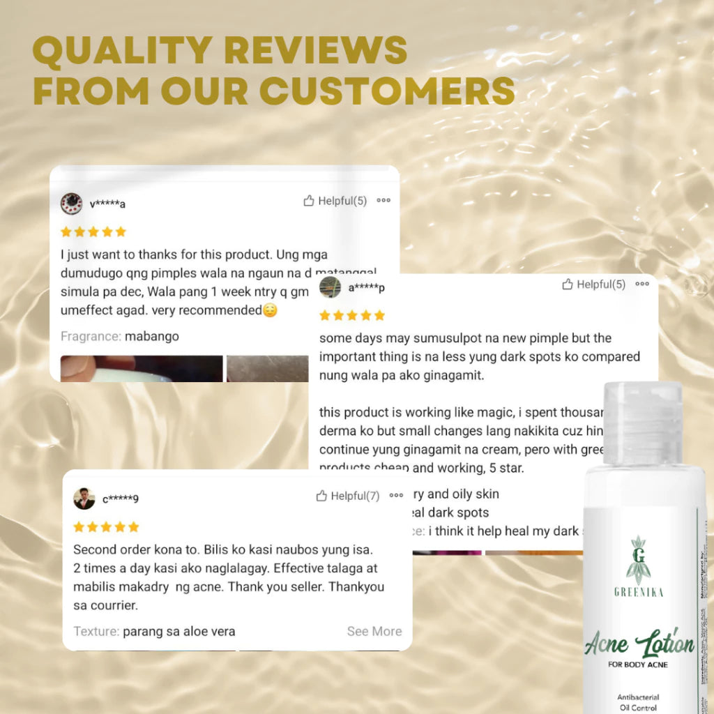 Greenika Acne Lotion for Arms Back and Body