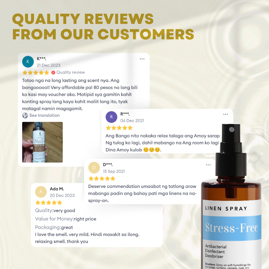 Greenika Linen Mist Spray Stress-Free Scent