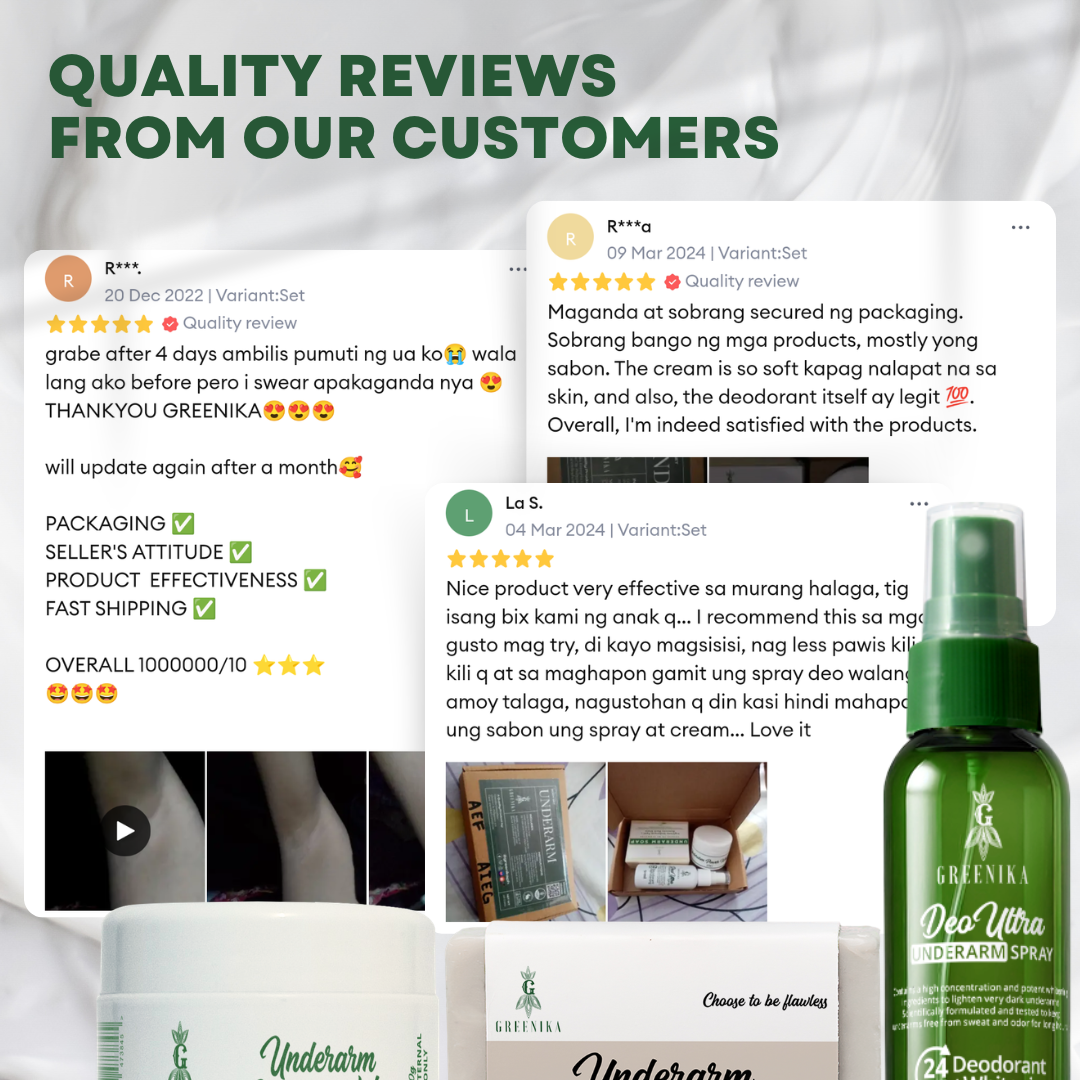 Greenika Underarm Whitening + Deodorant Set