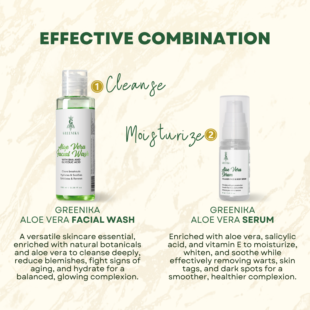 Greenika Aloe Vera with BHA Facial Serum