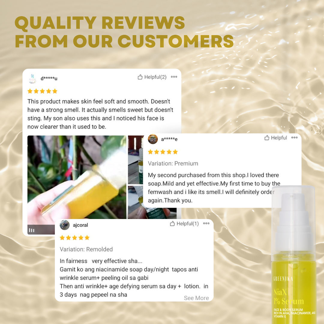 Greenika 1% AHA Face Whitening Serum Moisturizer