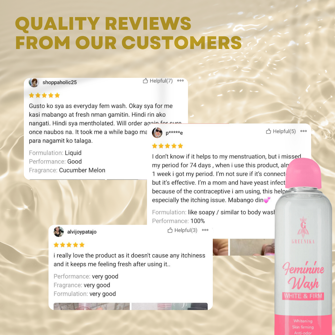 [ FIRMING + WHITENING FEMININE WASH ] Greenika Firm&White Feminine Wash Maintains pH Care Anti Itch Anti Odor Gentle and Mild on Skin Balances PH Inner Thighs Whitening Private Area Whitening Fem Wash Whitening Feminine Wash Firming