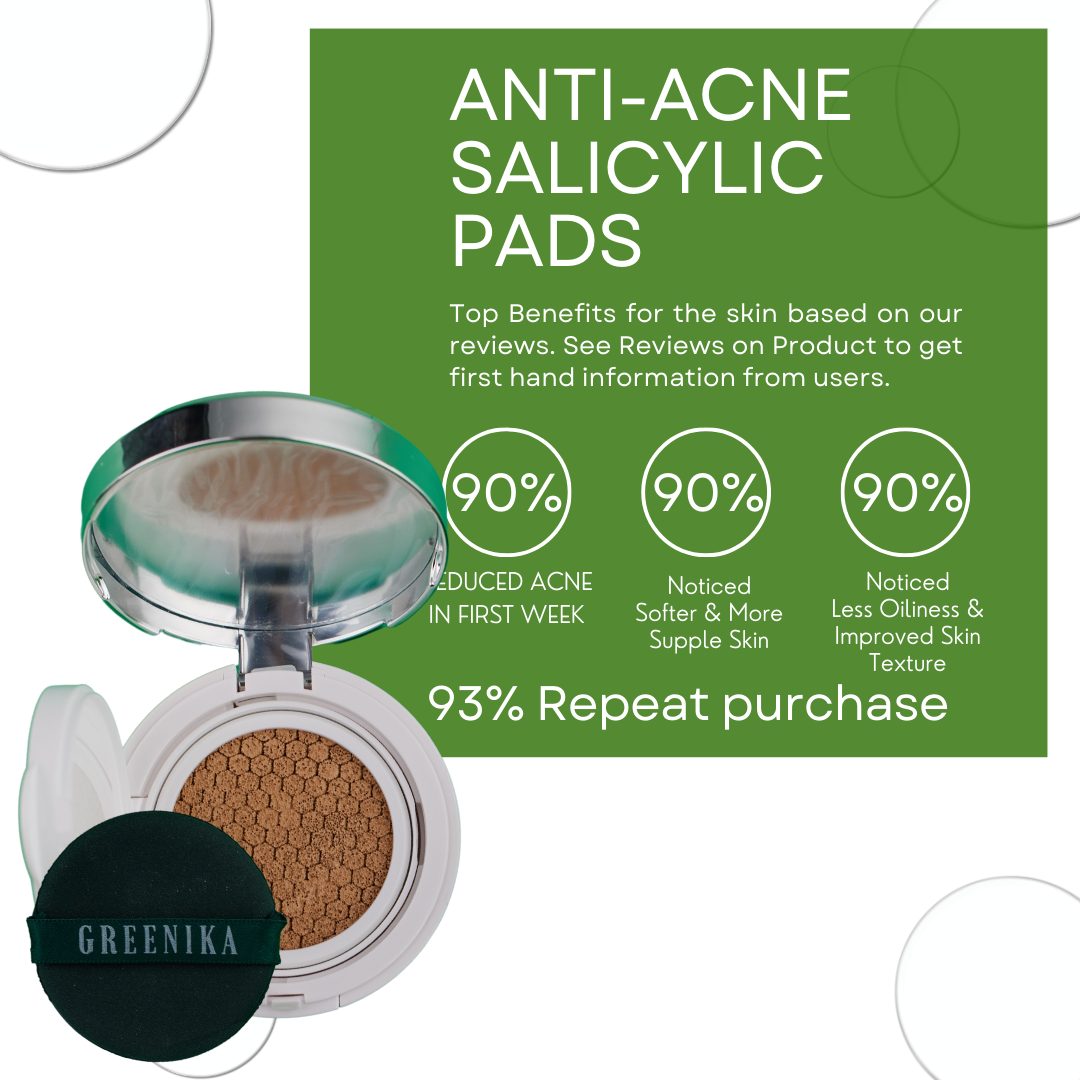 [ BB CUSHION SUNSCREEN FOUNDATION ] Greenika Vegan Invisicover Concealer Waterproof Self-Adjusting Shade Whitening Cushion Sweat Proof SPF30 Broad Spectrum Anti Blue Light Face Mask Transfer-Proof UV Protection Dark Spot Eraser Blemish Concealer Sunblock