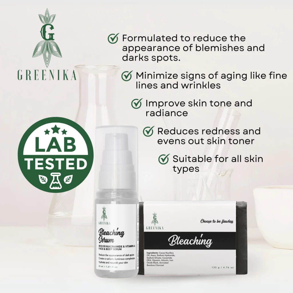 Greenika Bleaching Soap & Bleaching Serum Duo