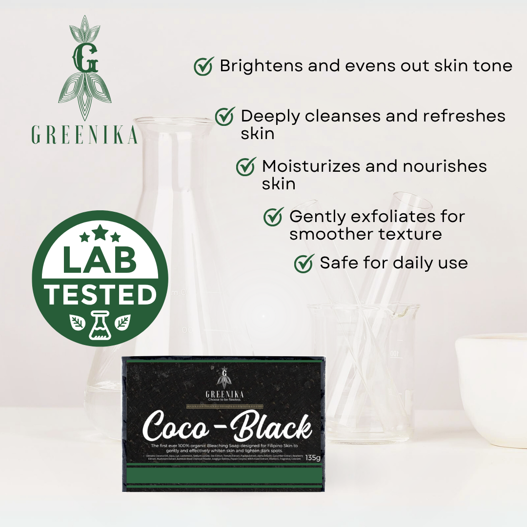 Greenika Ultimate Whitening 10X Bleaching Coco-Black Soap