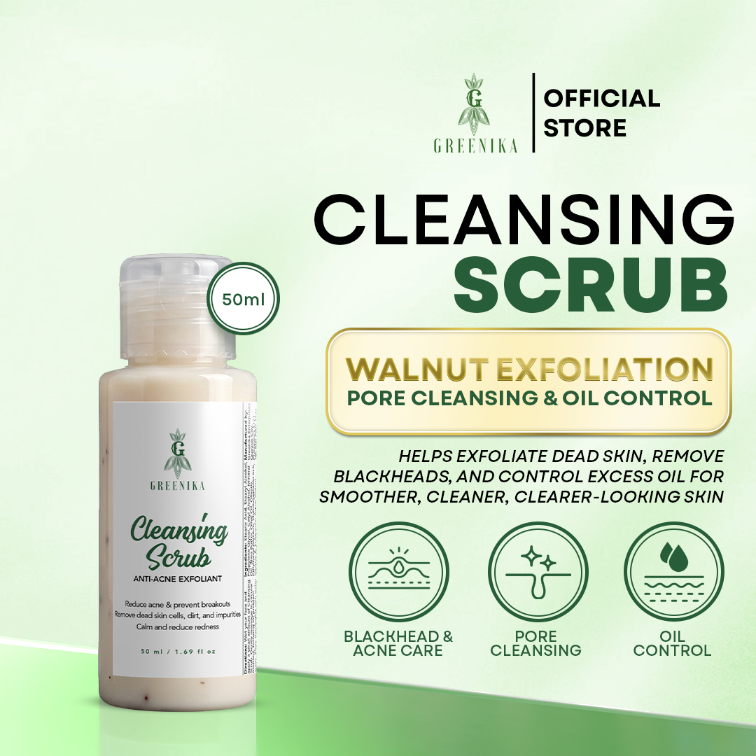 Greenika Anti Acne Black Heads Remover Cleansing Facial Scrub