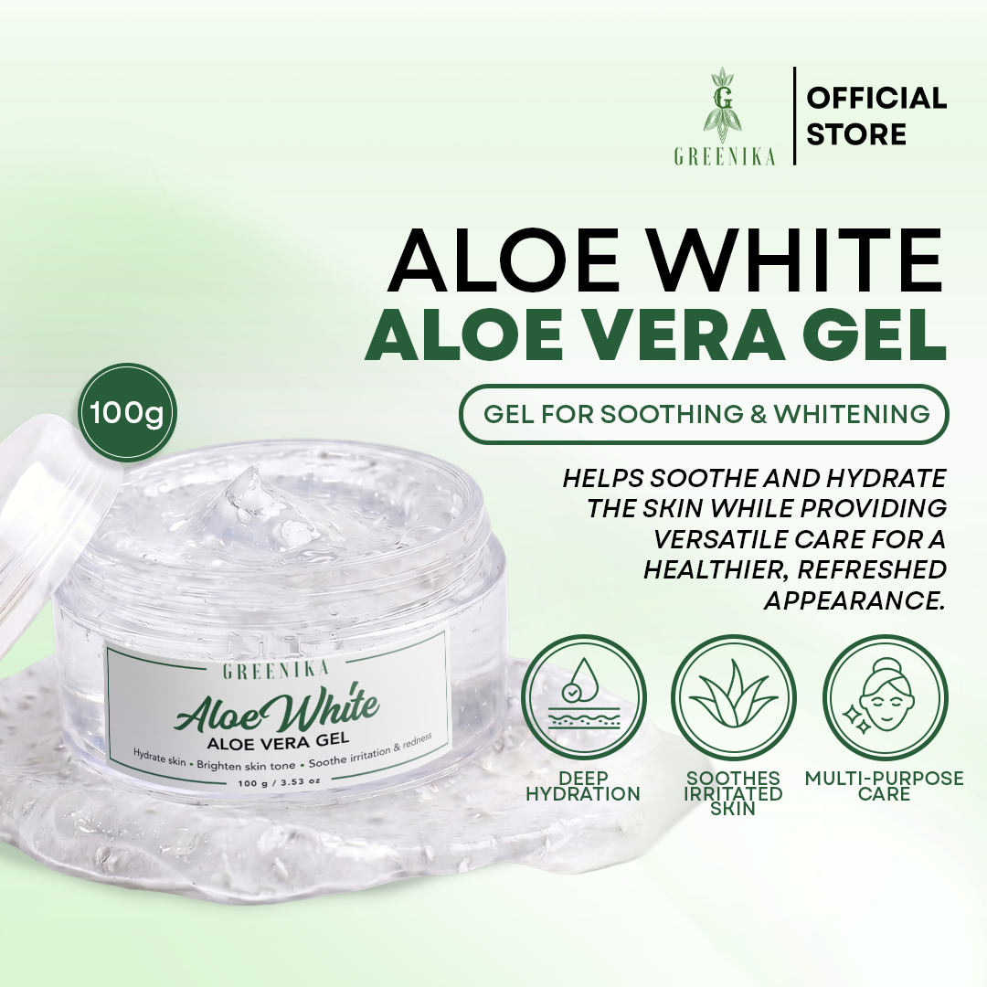 Greenika Aloe Vera Gel Whitening & Moisturizer for Face and Body