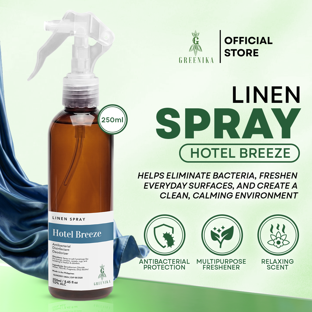 Greenika Linen Mist Spray Hotel Breeze Scent / White Tea Scent
