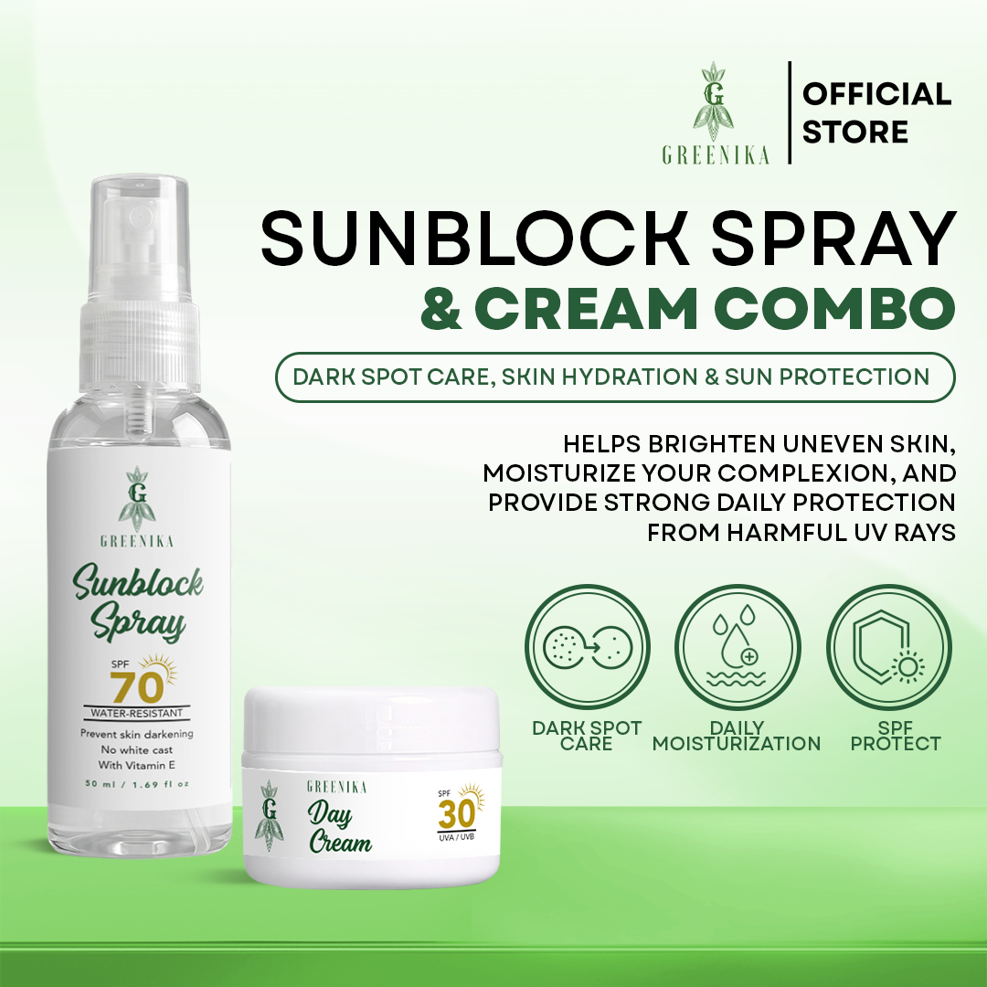 Greenika Day Cream SPF 30 + Sunblock Spray SPF 70 Combo