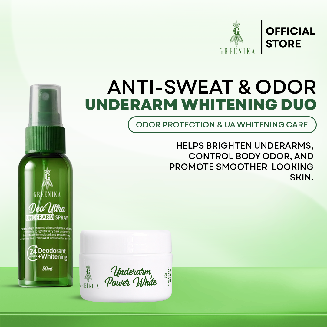Greenika Whitening Underarm Combo - Cream + Spray