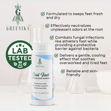 Greenika Cool Foot Cooling Foot Powder
