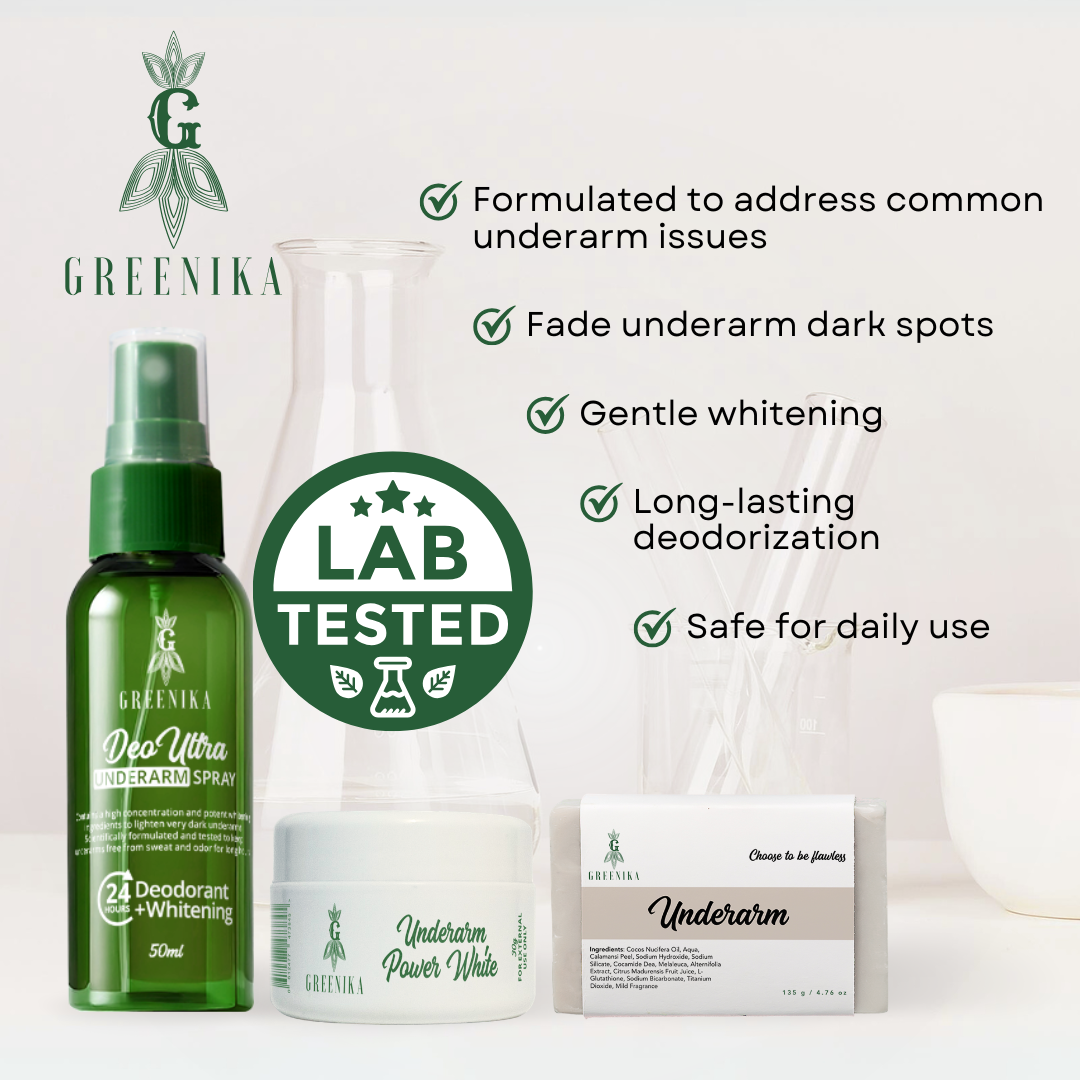 Greenika Underarm Whitening + Deodorant Set