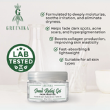 Greenika Snail Relief Gel with Soothing Aloe Vera Gel Extract