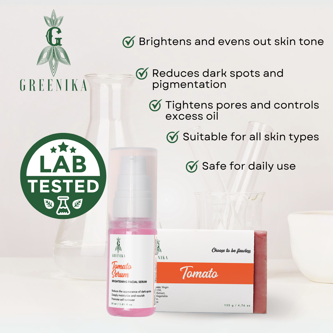 Greenika Tomato Combo Clarifying Tomato Soap and Serum