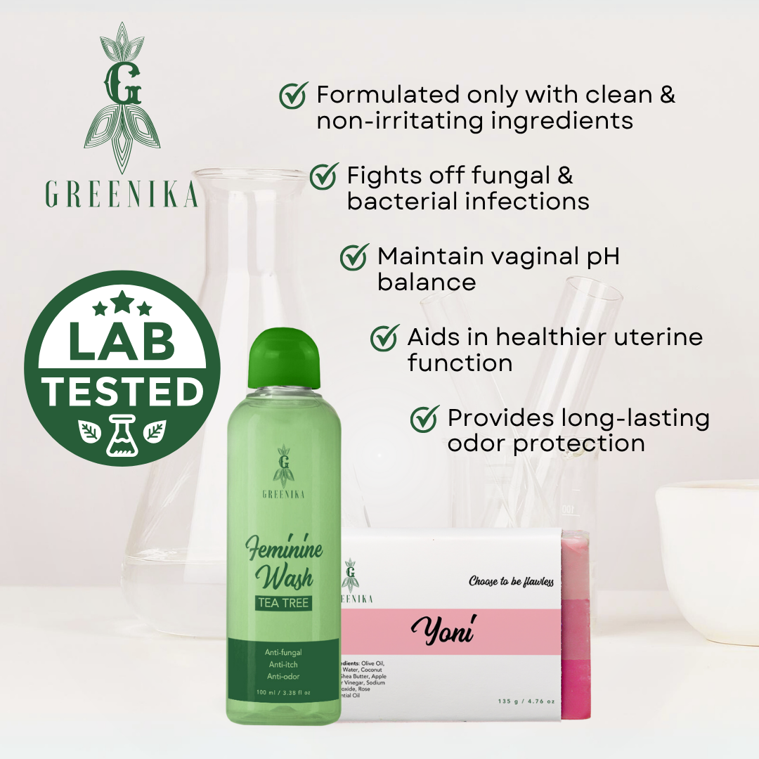 Greenika Feminine Wash + Yoni Soap Combo