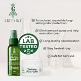 Greenika Whitening Underarm Combo - Cream + Spray