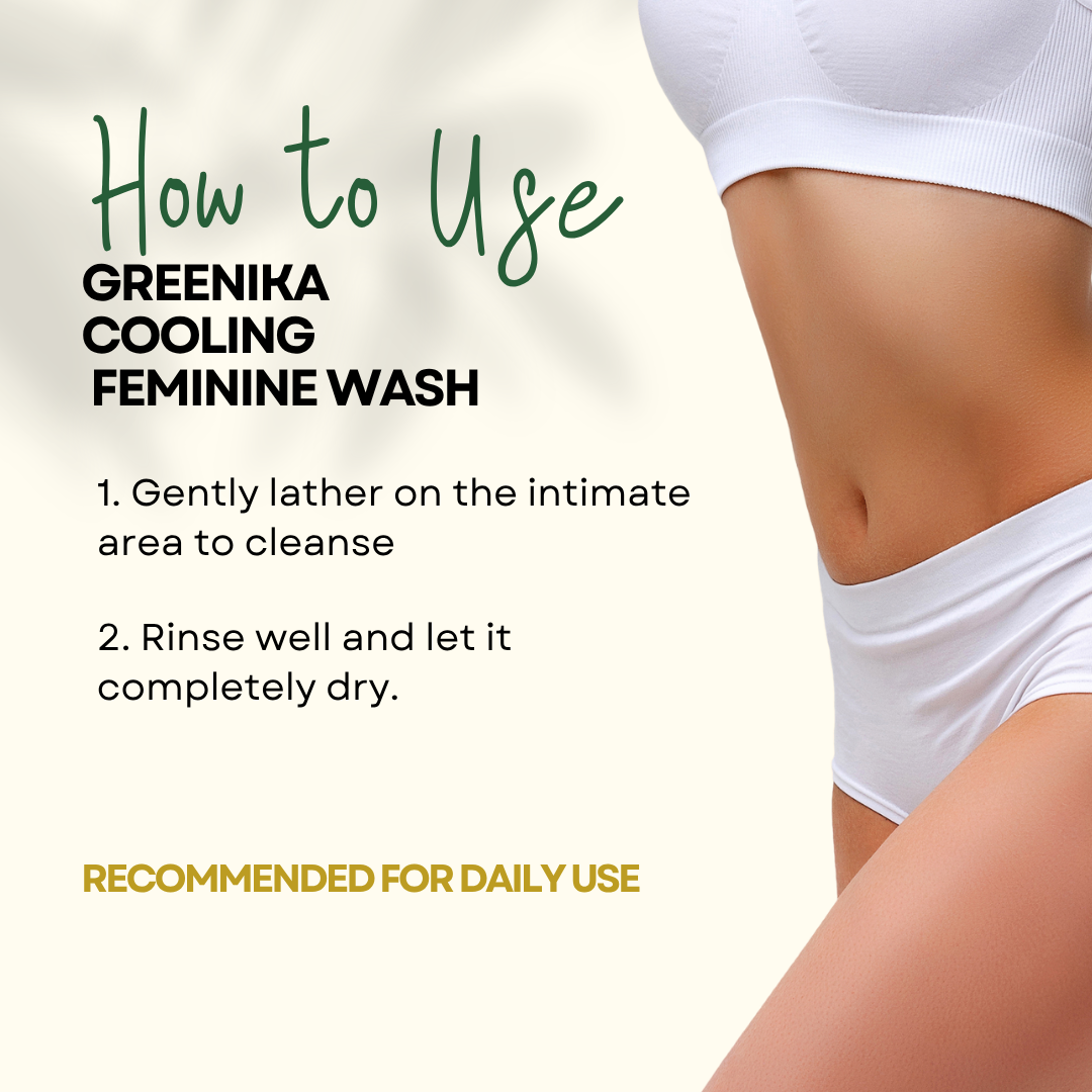 [ ACTIVE COOL FEMININE WASH ] Greenika Fresh&Cool Feminine Wash Blocks Odor & Itchiness with Tea Tree Oil Antibacterial Antifungal Anti Itch Anti Odor Gentle and Mild on Skin Balances PH Tea Tree Oil to Remove Bacteria, Fungi and other Germs Intimate Area