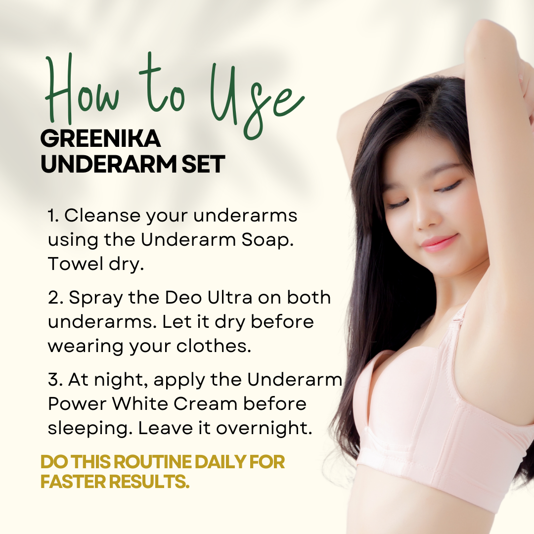 Greenika Underarm Whitening + Deodorant Set