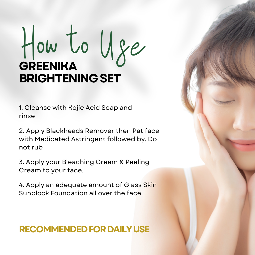 Greenika Brightening Skin Care Set Local Obagi Set