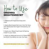 Greenika Brightening Skin Care Set Local Obagi Set