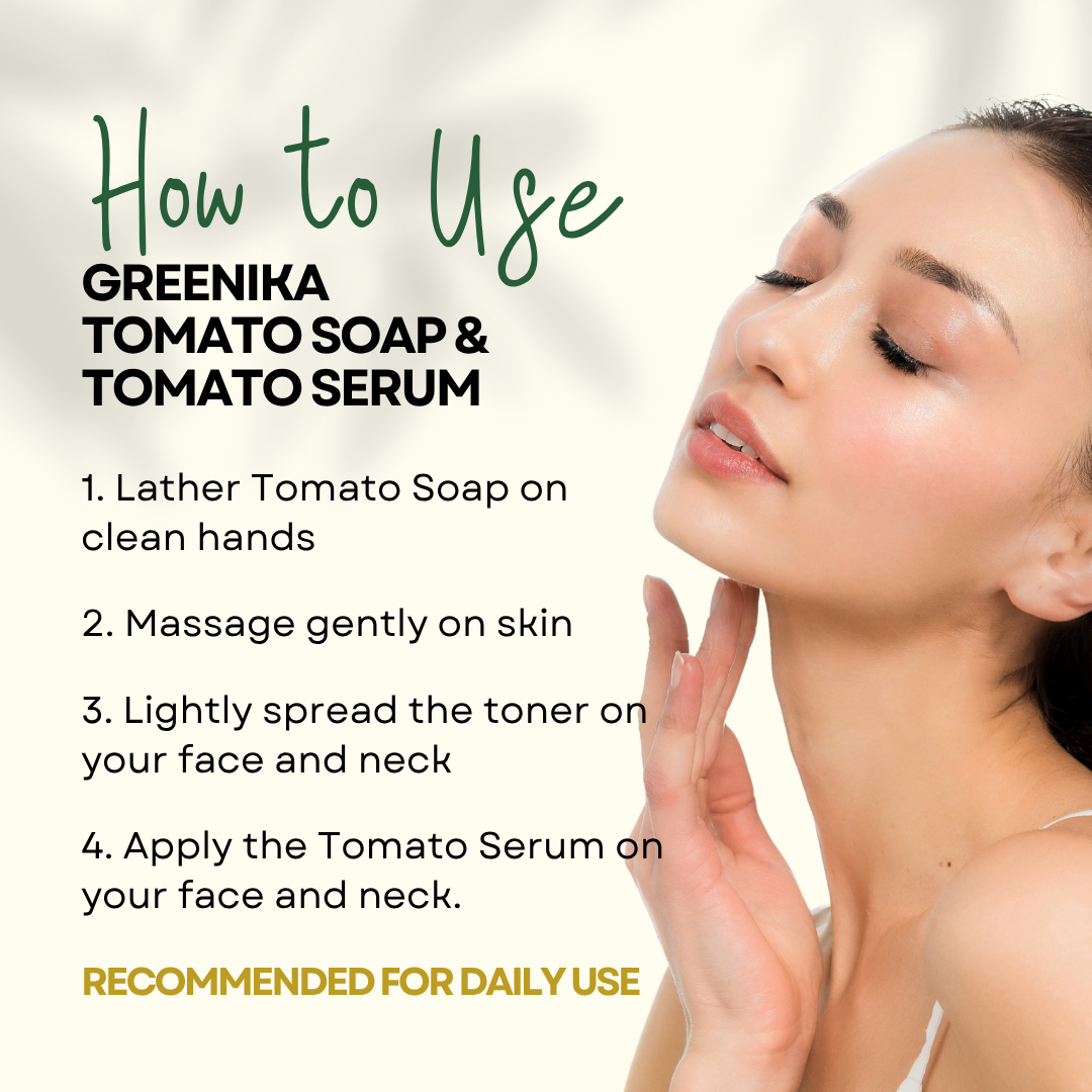 Greenika Tomato Combo Clarifying Tomato Soap and Serum