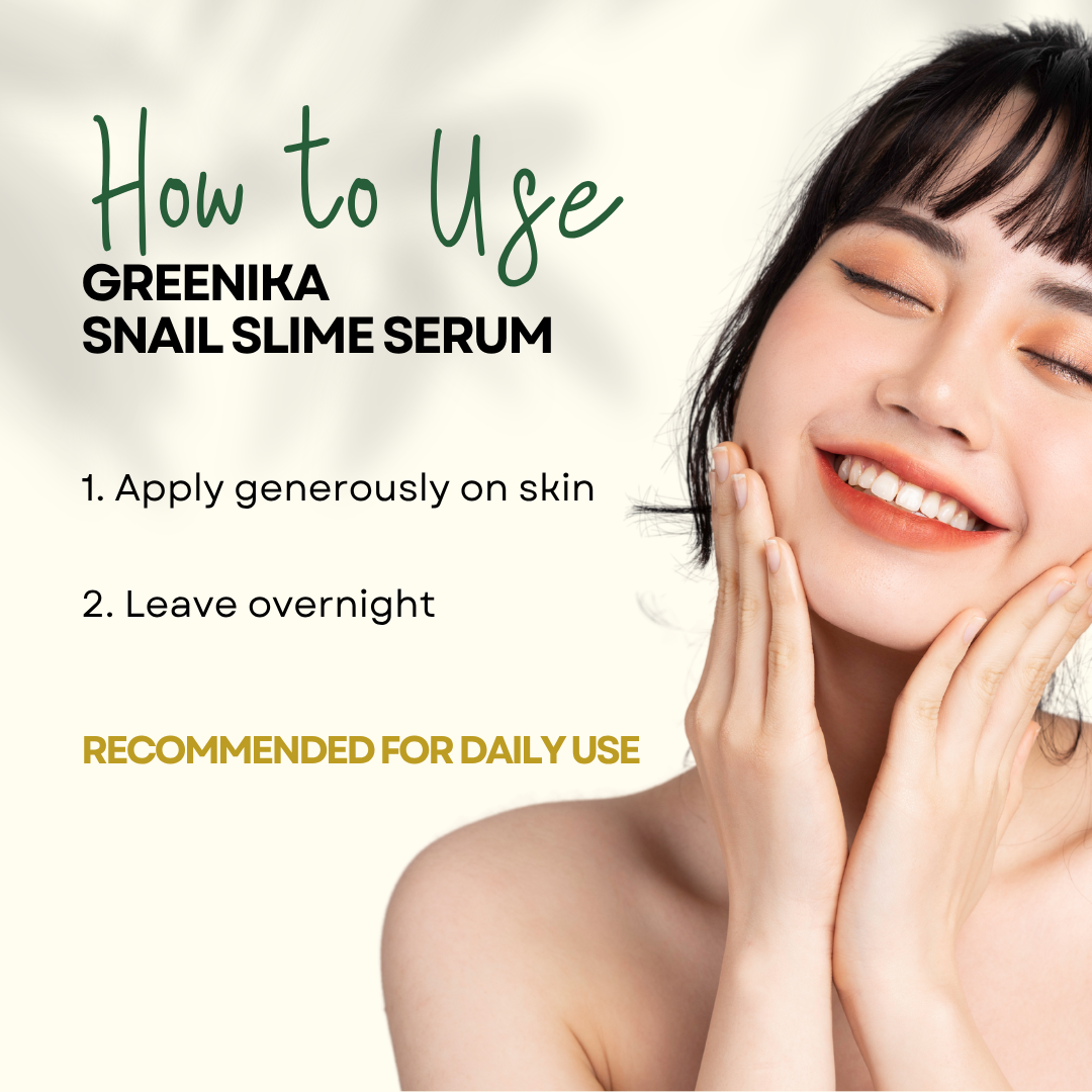 Greenika Moisturizing Snail Slime Face Serum 15mL