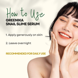 Greenika Moisturizing Snail Slime Face Serum 15mL