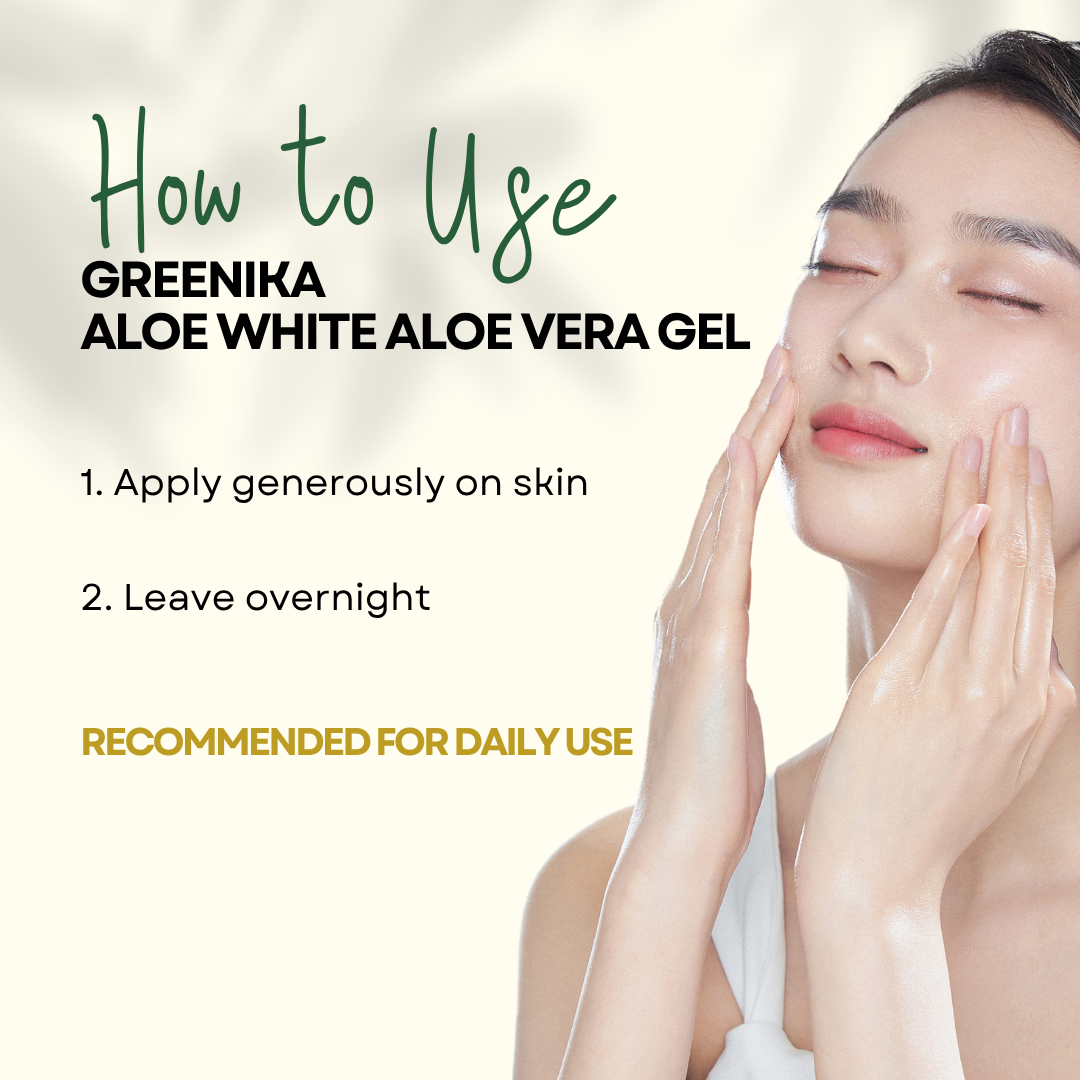 Greenika Aloe Vera Gel Whitening & Moisturizer for Face and Body
