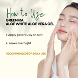 Greenika Aloe Vera Gel Whitening & Moisturizer for Face and Body