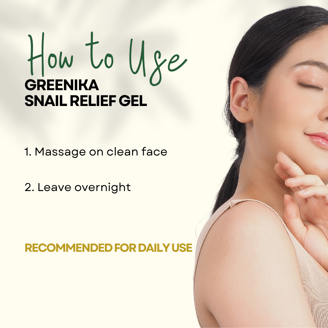 Greenika Snail Relief Gel with Soothing Aloe Vera Gel Extract