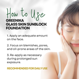 Greenika Glass Skin SPF30 Sunblock Foundation Moisturizer