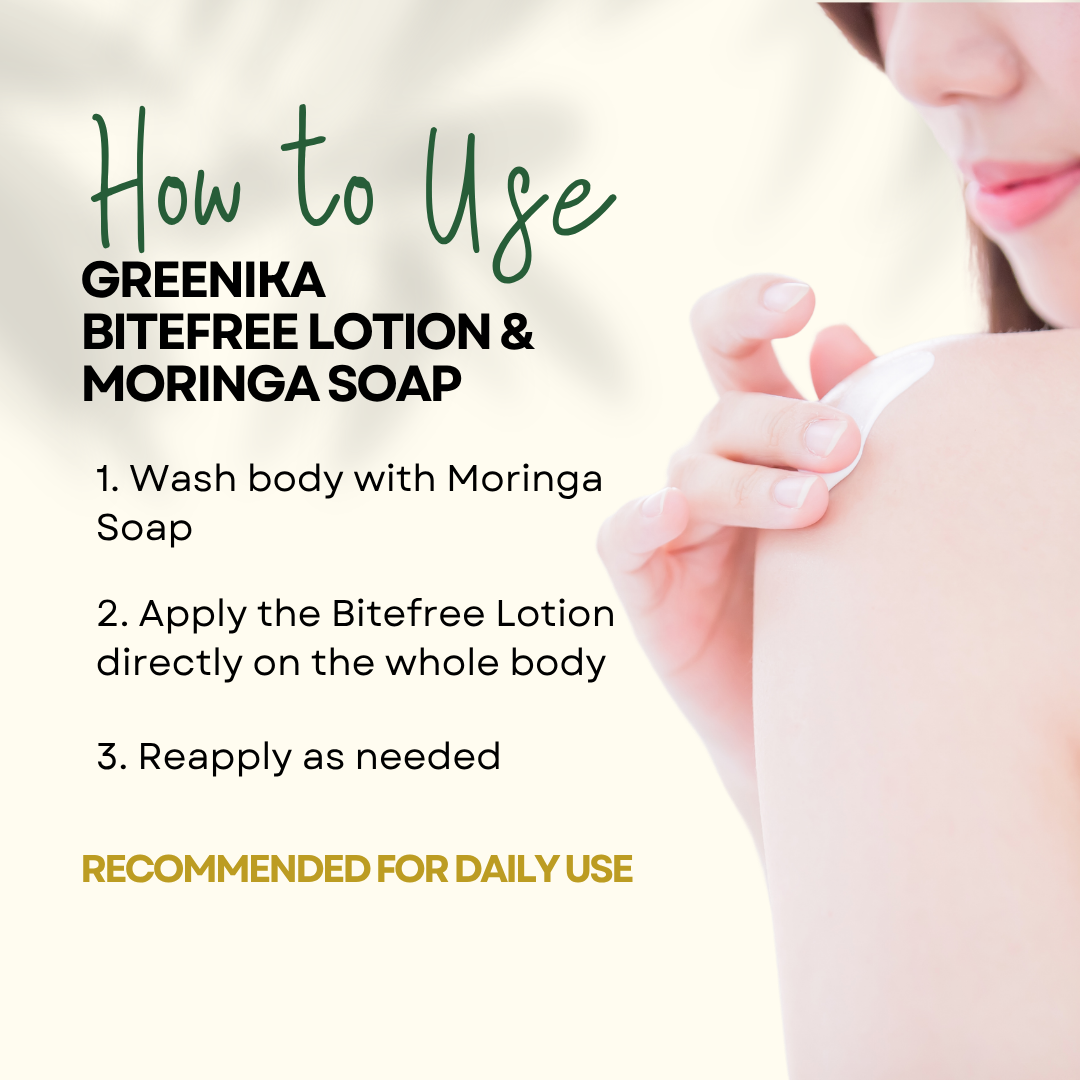 Greenika Bitefree Citronella Lotion + Moringa Soap Combo