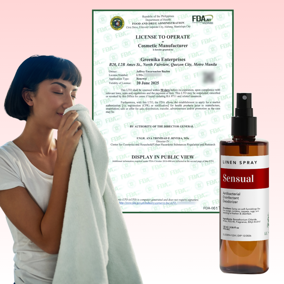 Greenika Linen Mist Spray Sensual Scent