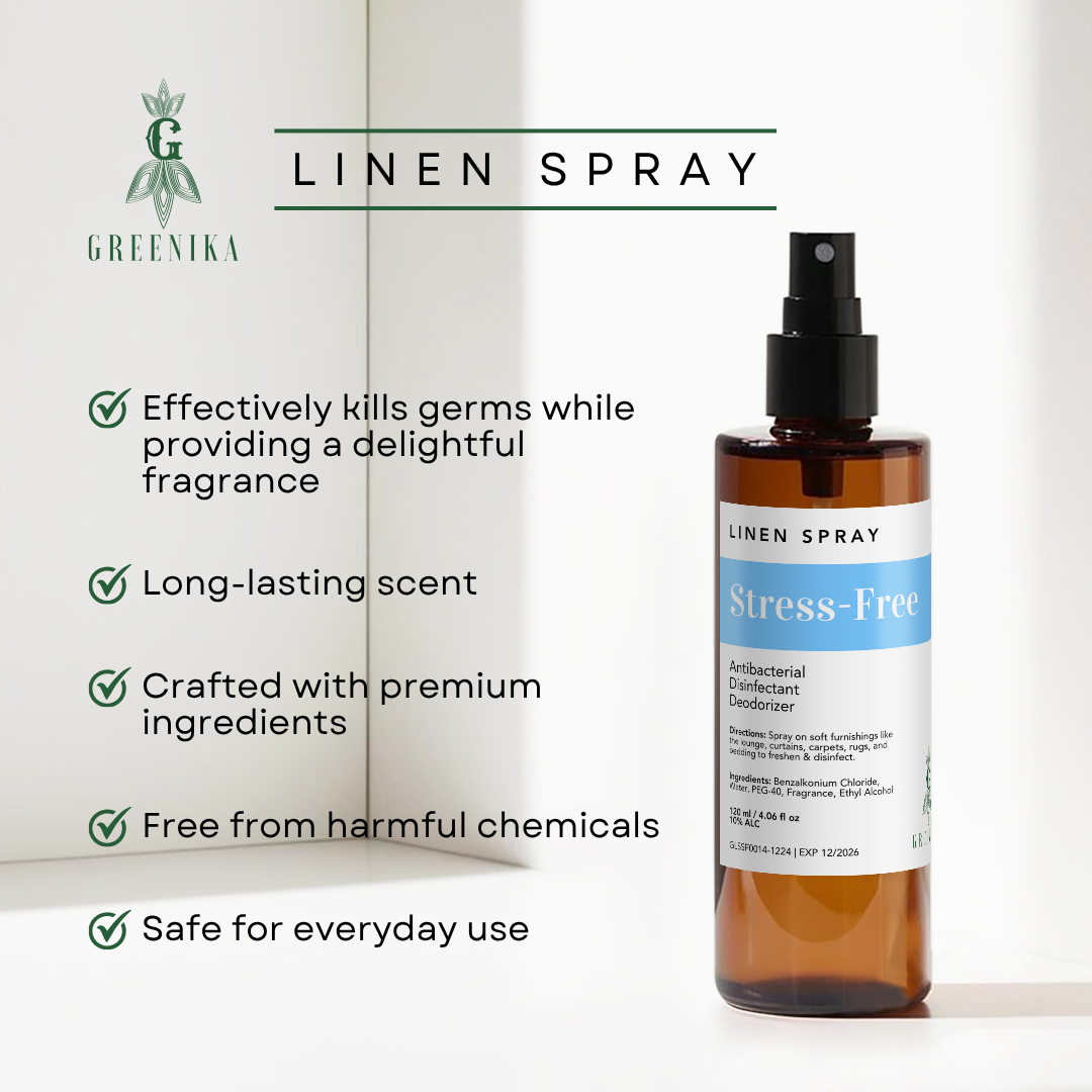 Greenika Linen Mist Spray Stress-Free Scent