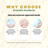 Greenika 100ML Alcospray Natural Spray Hand Sanitizer with Moisturizer
