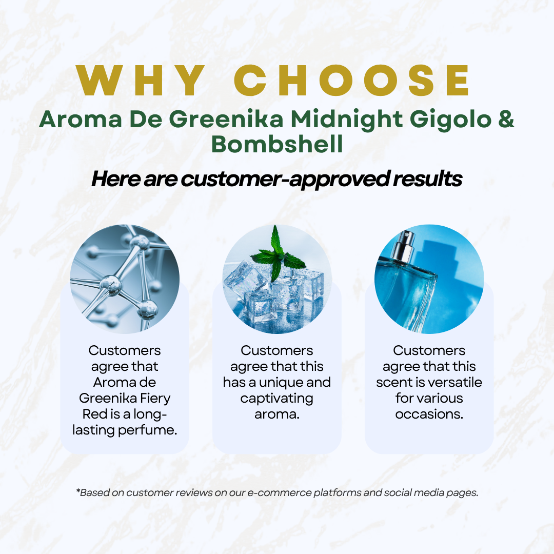 AROMA DE GREENIKA Long Lasting Couple Scent Perfume Bundle