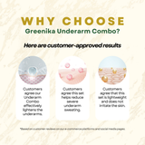 Greenika Whitening Underarm Combo - Cream + Spray