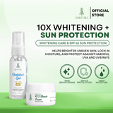 Greenika Sunblock Gel SPF 45 + Bleaching Cream Combo