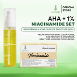 Greenika Nia-X 1% AHA Serum + Niacinamide Soap Combo